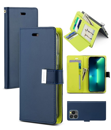Wallet Leather Flip Case Cover For iPhone 15 14 11 13 12 Pro XS Max XR Plus X - Picture 20 of 61