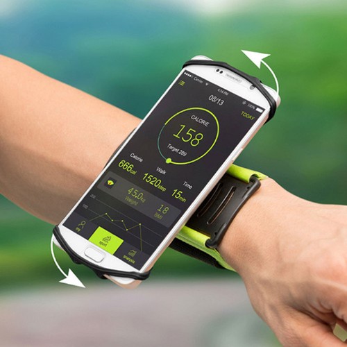 Rotating Wrist Strap Bracket Fitness Wristband Phone Holder Armband - Zdjęcie 7 z 12