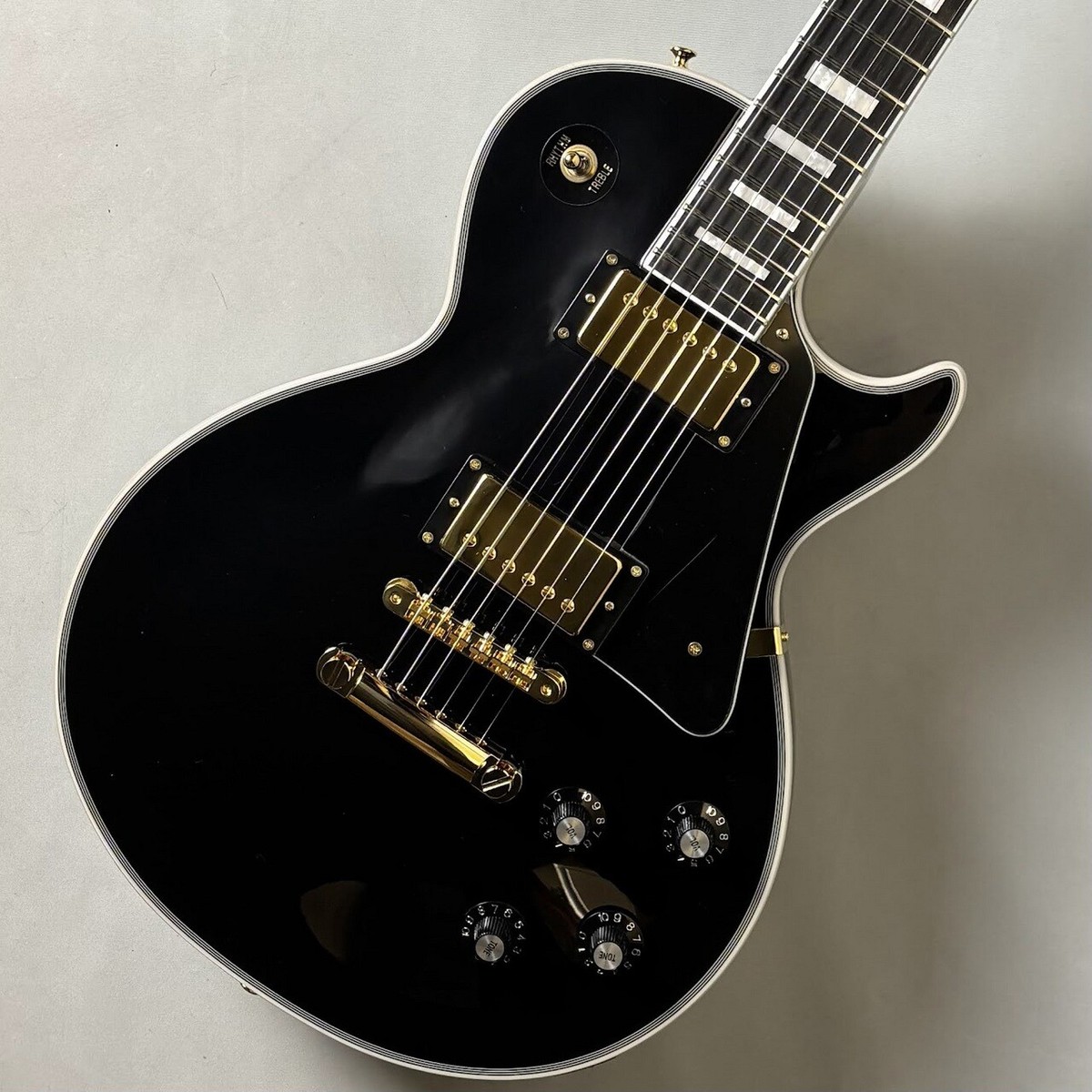 ギター Edwards LP-98LTC BLK LesPaul Custom 2008 Edwards by ESP E-LP-98LTC Custom Black Beauty, Ebony