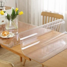 Clear Table Protector 20 x 60 Inch 1.5mm Thick Plastic Table Cover Rectangle ...
