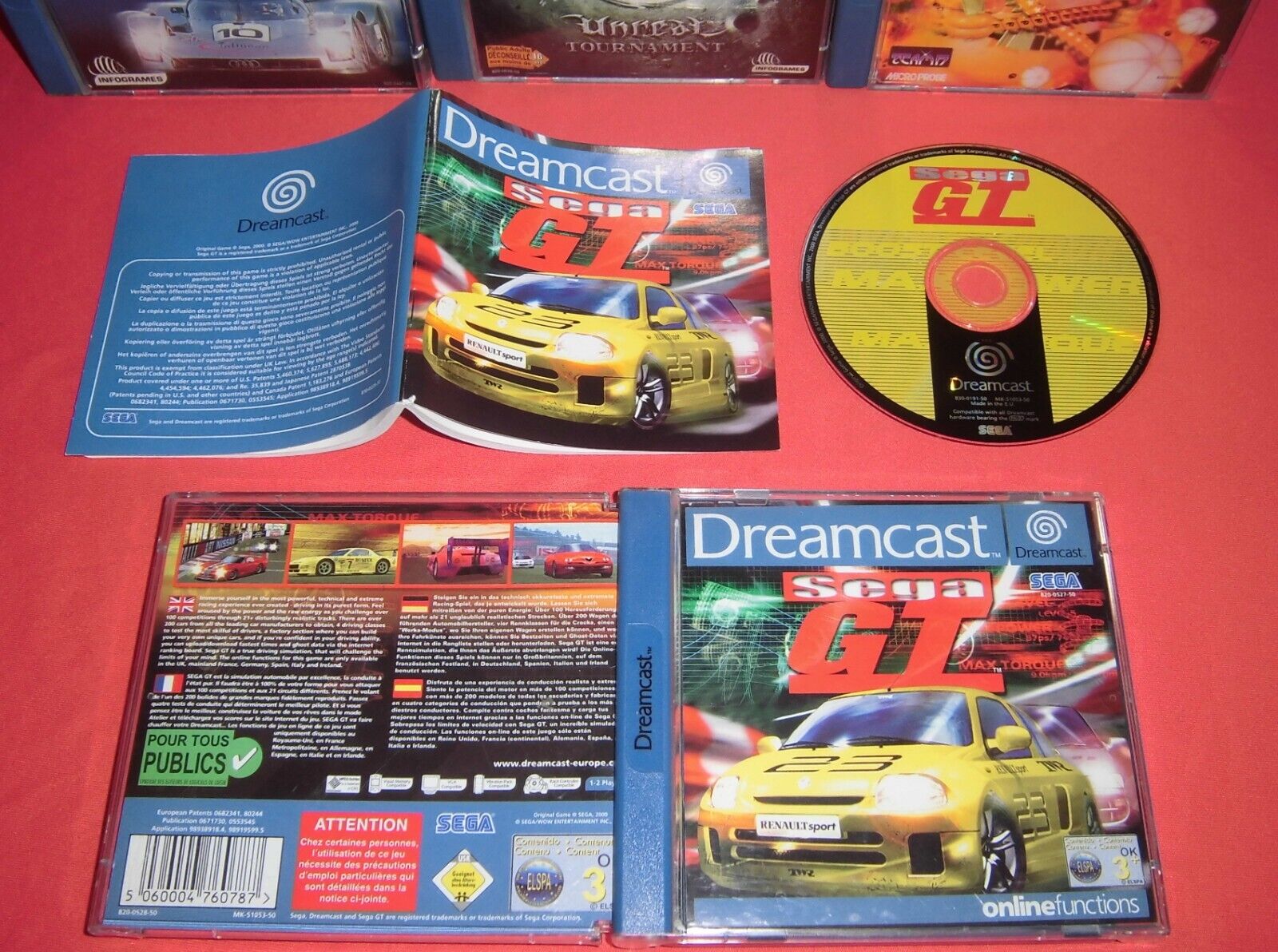 Dreamcast Sega GT [PAL (Fr)] Avec Notice Sega Console *JRF*