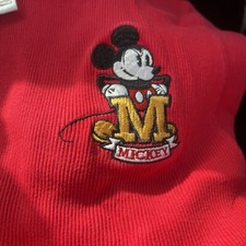 Disney Store Vintage Mickey Mouse Embroidered Sweatshirt Size Kids L 12-14