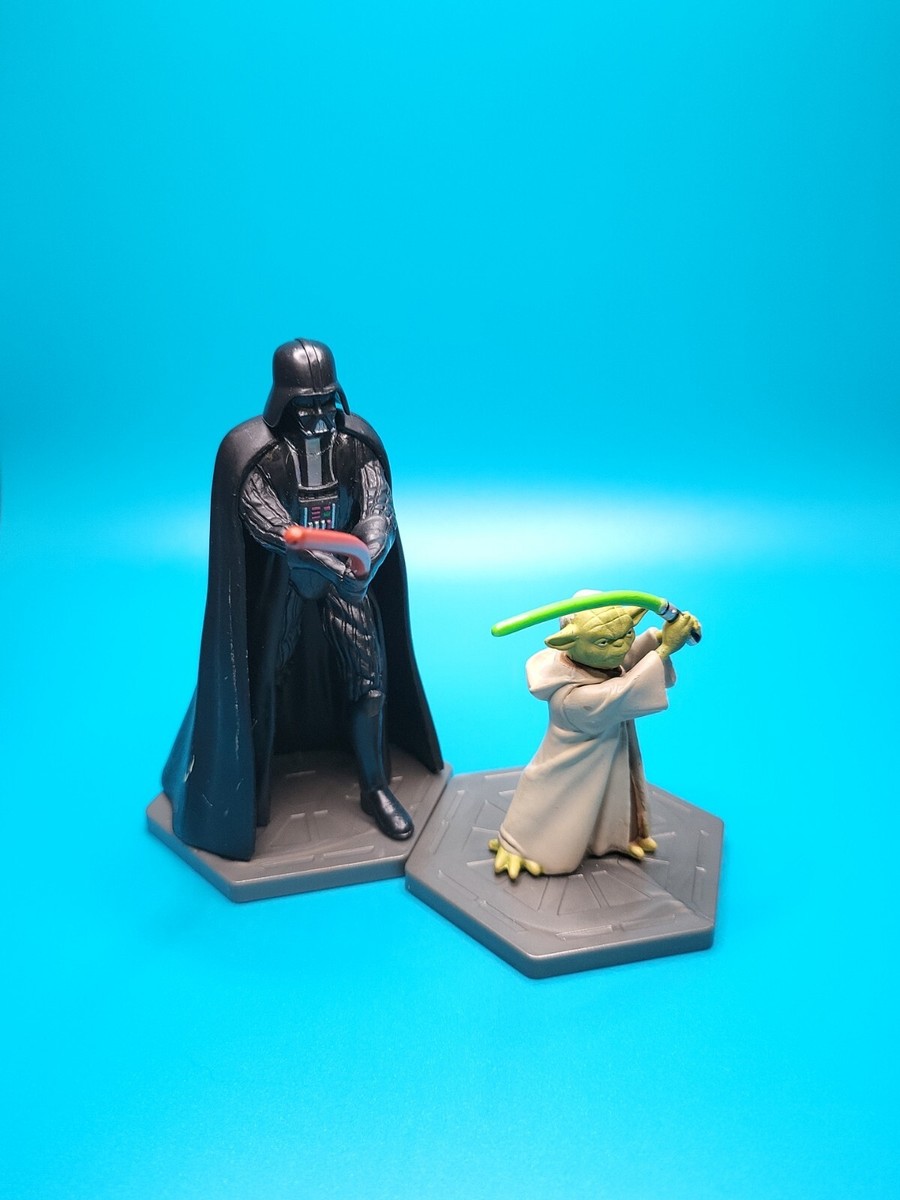 Star Wars Darth Vader Vs Yoda Cake Topper Figurines Disney