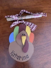 Katarina name turkey decoration farmhouse country primitive feel