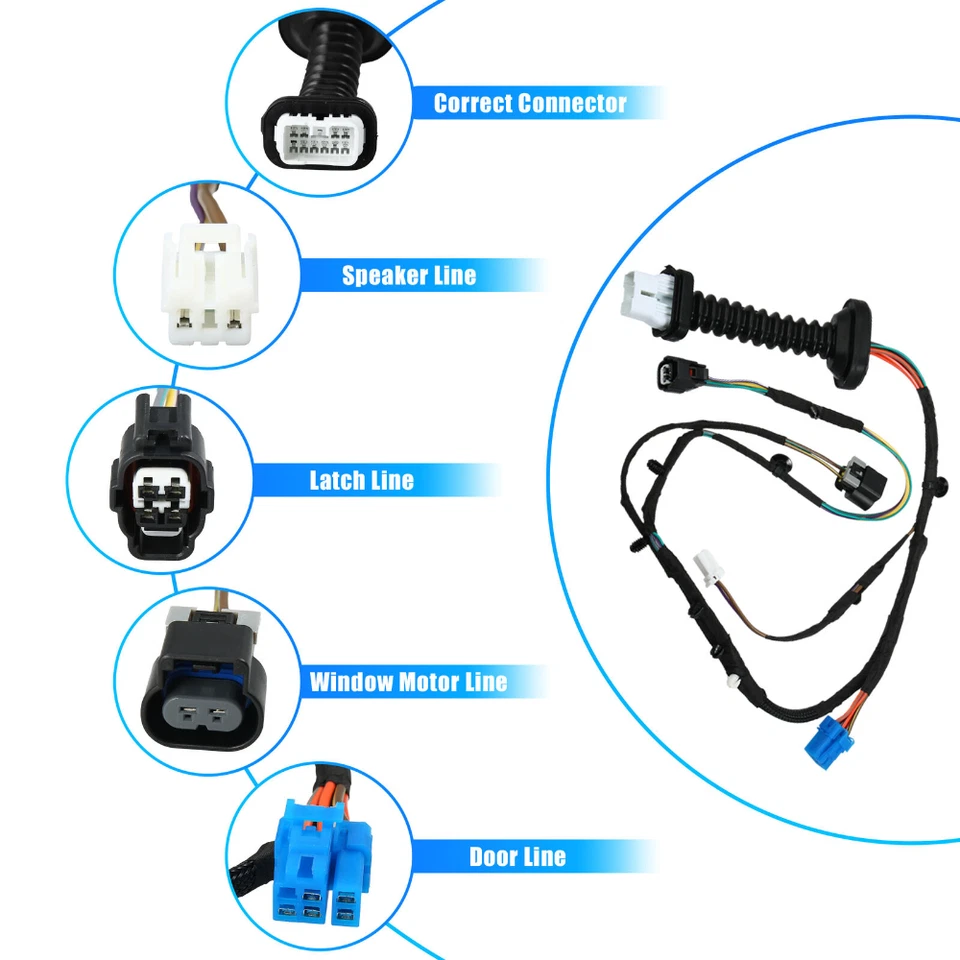 Новый жгут проводов задней двери для 2004-2009 Dodge Ram 2500 3500 56051931AA/AB - Изображение 2 из 4