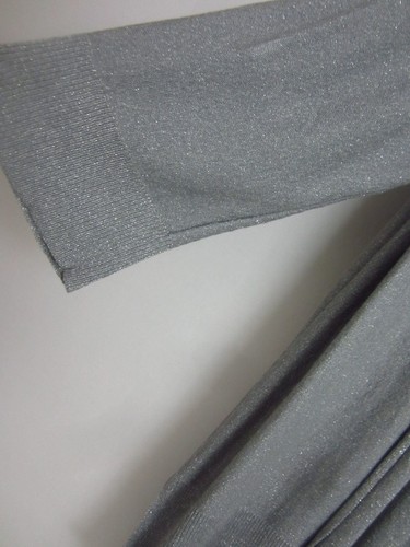 Cárdigan largo abierto Jones New York Studio para mujer Plus 2X gris plateado metálico LS - Imagen 6 de 11