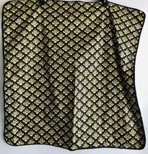 Nobility Euro Square Sham Black Design Cotton