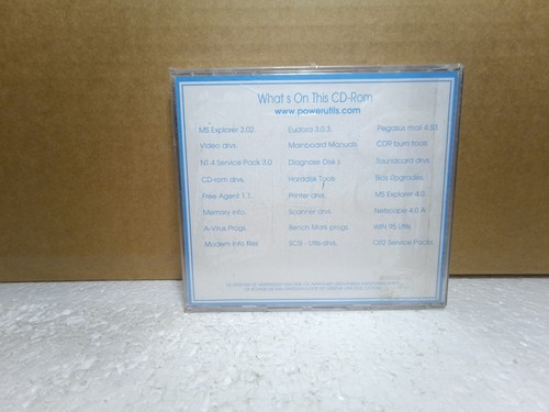 Power Utils 4 CD-ROM Sept 1997 Vintage PC Utilities DOS Win95 NT OS/2 Sealed New - 第 2/3 張圖片