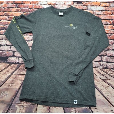 Simply Southern Women's S Long Sleeve Tee Shirt Cotton/Polyester Gray With  Pengu