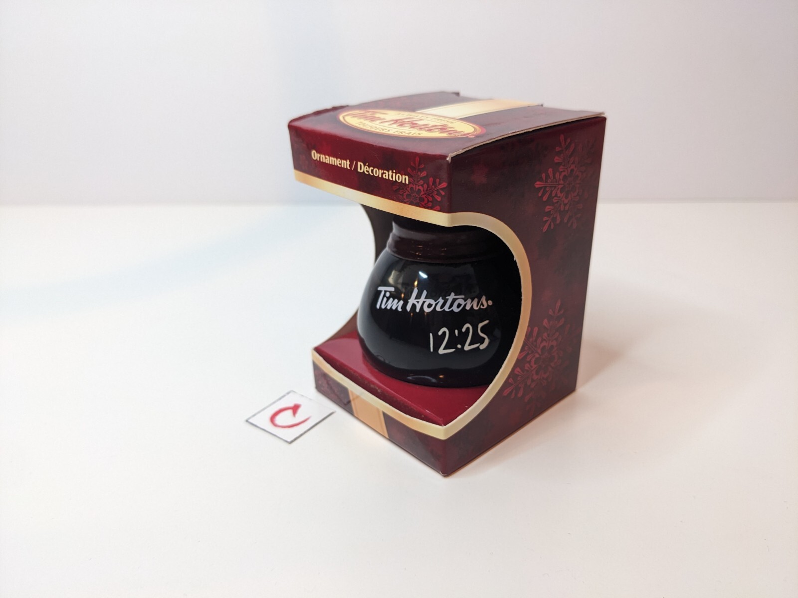 Tim Hortons 2010 Coffee Pot Carafe Ornament Rare First Issued 1225 New In Box eBay
