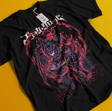 Asta Yuno T-shirt Black Clover Anime Manga Asta Girl Gifts Black Shirt All Size