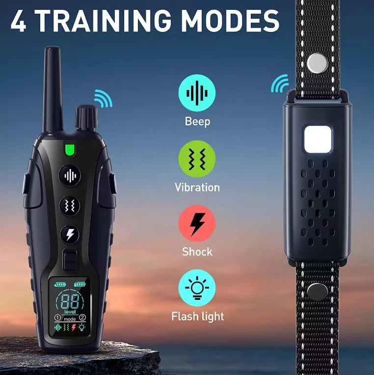 TQT Dog Training Collar - Remote Control 4000FT, 4 Training Modes - Image 2 of 4