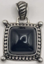 Sterling Silver PD Premier Designs Square Pendant (27.10gr)