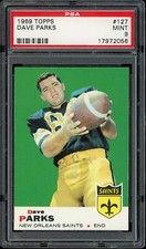 1969 Topps Football #127 Dave Parks PSA 9