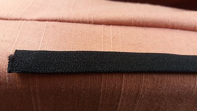 5 Meter 10, 12, 14 mm Schwarz Plüsch Front BH Dessous Träger Elastisch KOSTENLOSER VERSAND