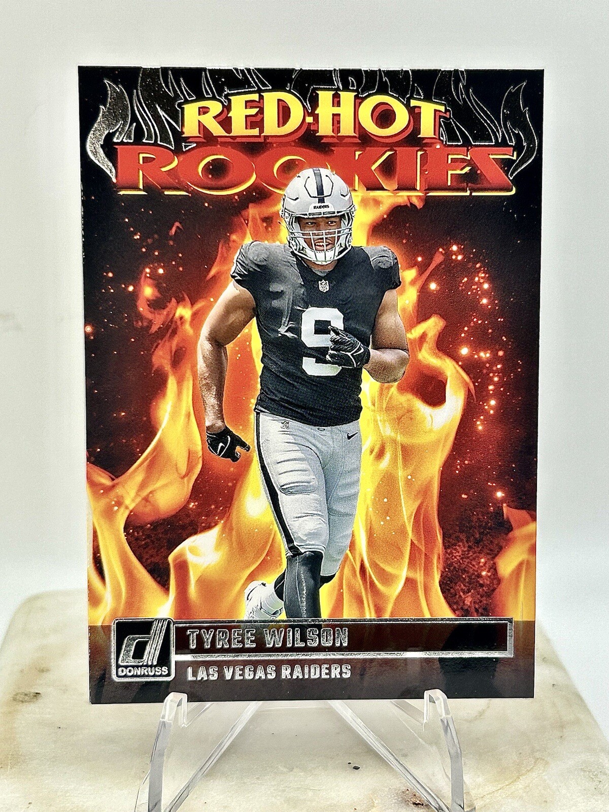 2023 Donruss Tyree Wilson RC RED HOT ROOKIES INSERT #RHR-2 Las Vegas Rookie