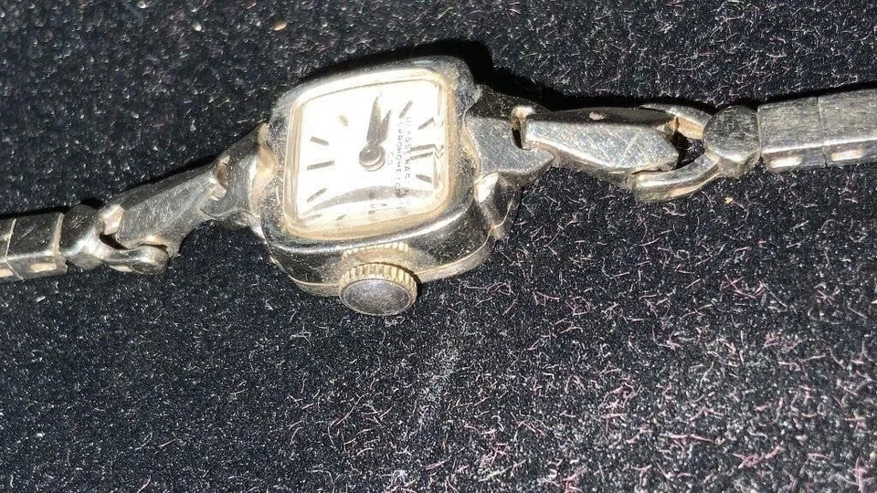 Винтажный 14K белое золото чехол и браслет женщины Ulysse Nardine 17 ювелирных изделий ветра часы - Изображение 3 из 4