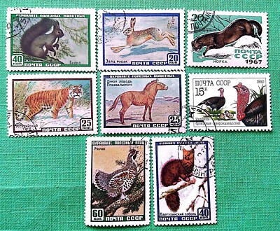 Rusia. 40 sellos usados de varios temas.