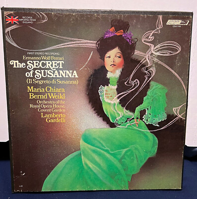 ERMANNO WOLF-FERRARI: The Secret of Susanna-M1976 1LP BOX w/LIBRETTO UK PRESS