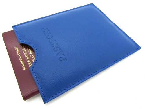 New Real Leather Passport Holder Travel Wallet Holiday Documents RFID Blocking - Picture 10 of 96