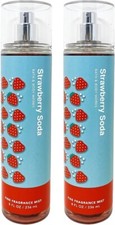 2 Pack Bath Body Works STRAWBERRY SODA Fragrance Mist FREE SHIP New