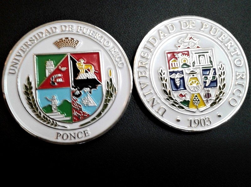 UNIVERSIDAD PUERTO RICO UPR PONCE University Medalla moneda ficha token LEONES
