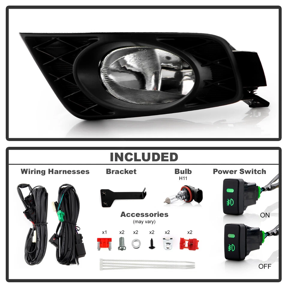 Luces antiniebla de conducción para parachoques Honda Odyssey 2008-2010 con interruptor izquierda+derecha Foto 3 de 4