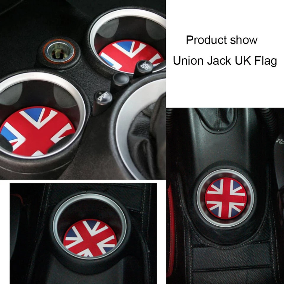 Portavasos de silicona suave Union Jack para MINI Cooper R61 Paceman 13-2016 Foto 2 de 4