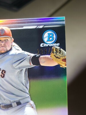 2019 Bowman Chrome Logan Webb 1st AUTO Autograph Refractor RC #461 
