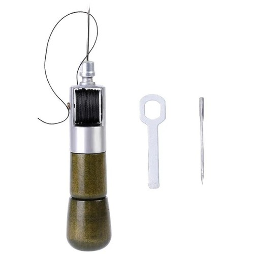 Leather Sewing Kit With Speedy Hand Stitcher Sewing Awl Waxed Thread Repair Tool - Picture 8 of 22
