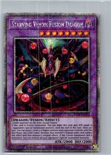 Yugioh Starving Venom Fusion Dragon RA04-EN272 1st Ed Platinum Secret Rare NM