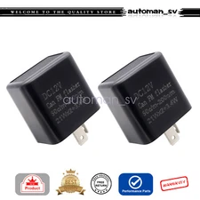 2pcs Adjustable LED Flasher Relay Turn Signal Blinker Light for Motorcycle 12V