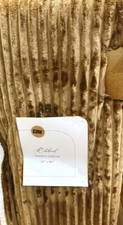 Cork , Ribbed Sherp Throw, light brown color, 50'' x 60''