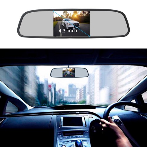 4.3" Backup Camera Mirror Car Rear View Reverse Night Vision Parking System 170° - Picture 9 of 12