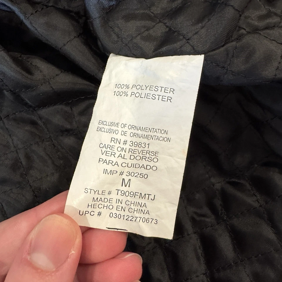 Chaqueta JOLT Imitación Piel Frente Abierto Gris Negro y Blanco Super Suave M Forro Acolchado Foto 4 de 4