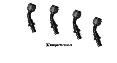 6AN 45 Grad Pushlok Fittings Verwendet In Kraftstoffdruckregler Kits X 4