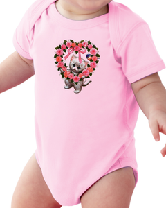 Infant Creeper Bodysuit One Piece T Shirt Cat Flower Wreath Kitty Kitten K 385 Ebay
