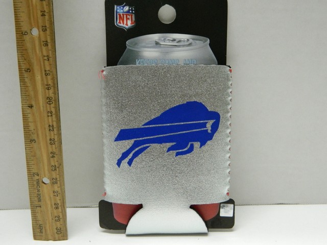 Buffalo Bills BEER Koozie CAN Holder COOLIE Silver NFL &hellip;