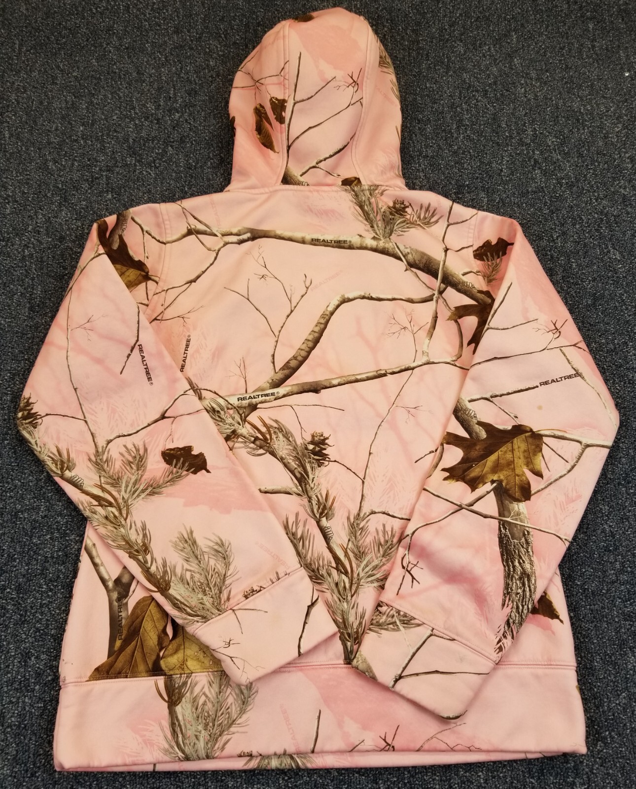 Under Armour Hoodie Women's S Pink Camo RealTree Outdoor Pullover