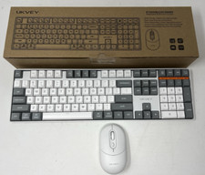 Wireless Bluetooth Keyboard  Mouse for Mac  PC Multi-Device Battery Powered WH