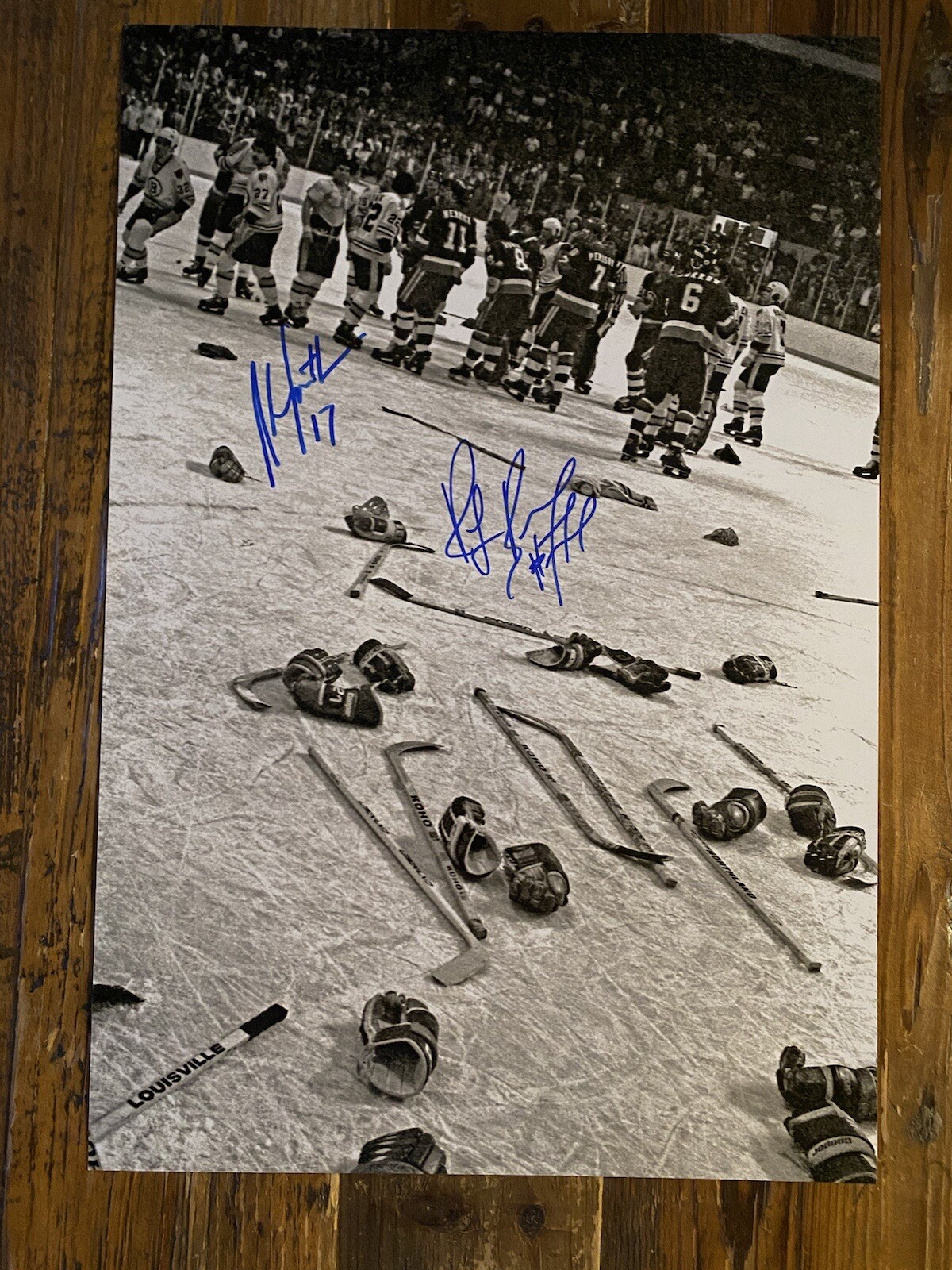 Ray Bourque Stan Jonathan Boston Bruins Signed 12x18 1980 Playoff ray-bourque-stan-jonathan-boston-bruins-signed-12x18-1980-playoff