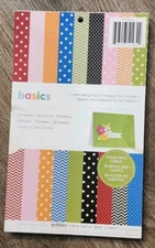 Pebbles Basics Card Making Pad 2 - 18 Designs, 36 Papers, 5.5 in. x 8.5 in.