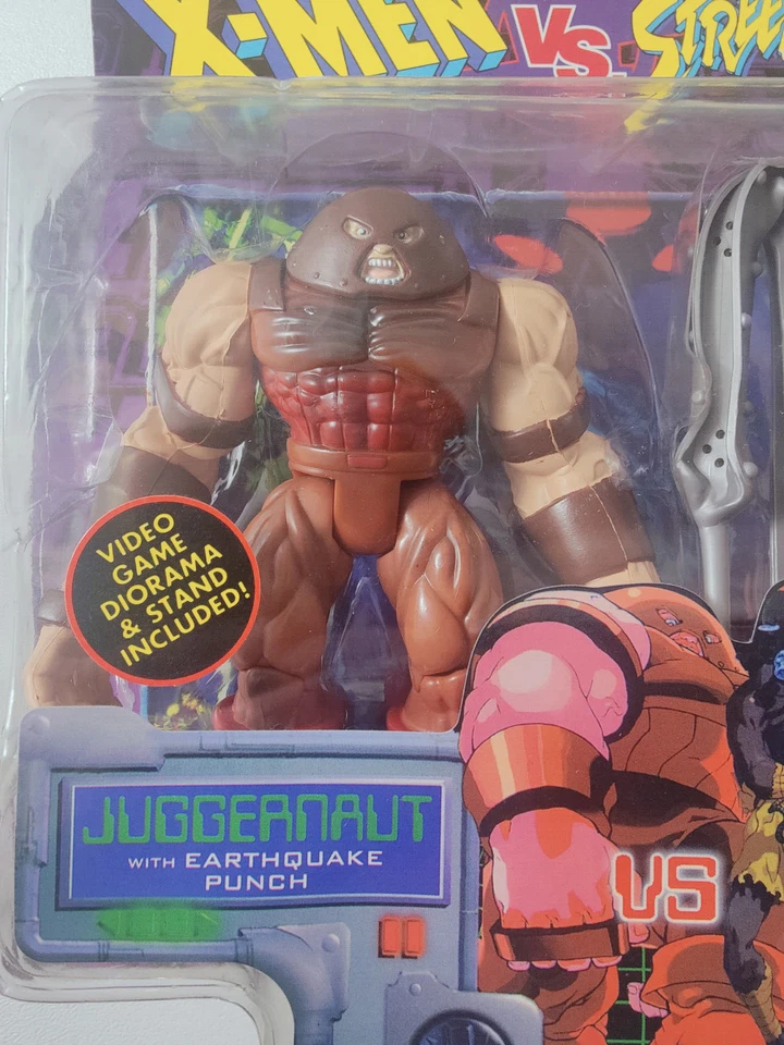 Toybiz Xmen vs Street Fighter CAJA INCORRECTA/ERROR Apoc/Dhalsim Juggernaut/Naked Ryu Foto 2 de 4