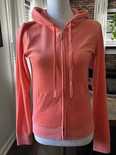 Juicy Couture NWT Velour J Bling Jacket Coral Size Medium 118