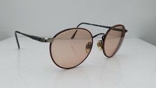 Vintage Brooks Brothers BB 101 1008 Brown Gray Round Sunglasses FRAMES ONLY
