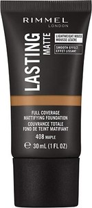 Rimmel London Lasting Matte Mattifying Foundation 30ml 408 Maple