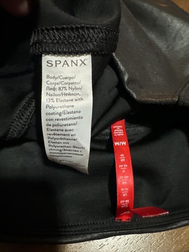 SPANX Women's Ready to Wow Faux Leather Leggings Style 2437 SIZE M - Picture 8 of 10