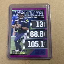 2021 Score Next Level Stats Purple Russell Wilson Seattle Seahawks #NL3 A-43