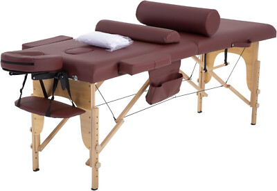 Massage Bed Portable Massage Table Adjustable Salon Bed 24 inch Wide Spa Table