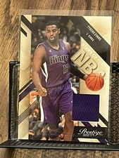 TYREKE EVANS 2010-11 PANINI PRESTIGE #4 STARS OF THE NBA JERSEY PATCH RELIC /249